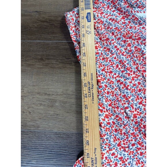 MILK Red Floral Ditsy Rayon Dress Women’s Size Xs - Picture 7 of 7